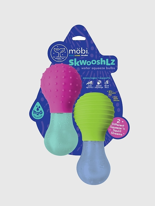 Image number 6 showing, Mobi Little Whale Aquamarine Bubble Bath Powder and Bath Toy Bundle