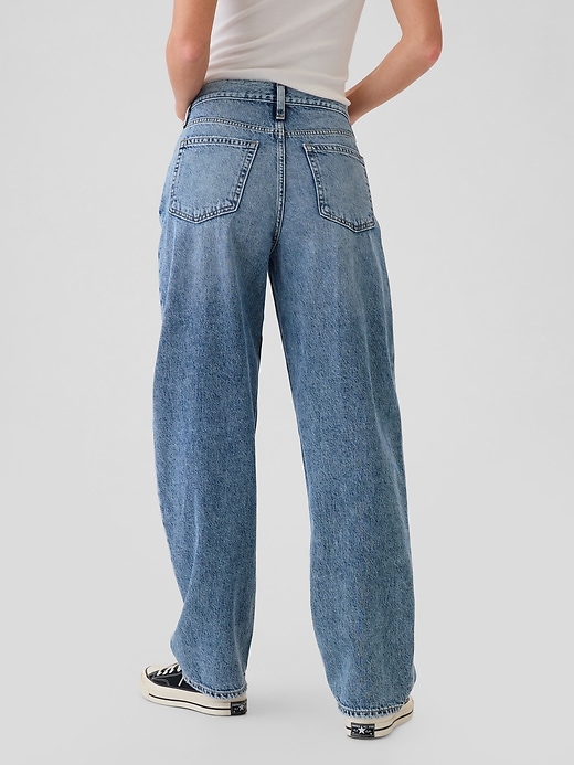 Image number 4 showing, High Rise Crossover Barrel Jeans