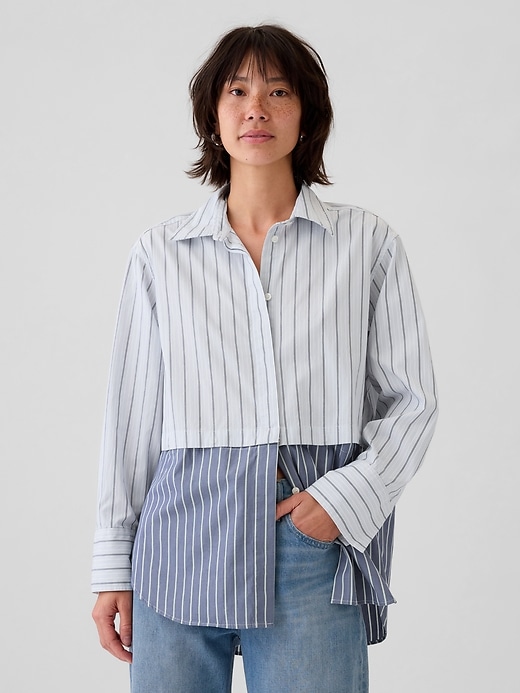 Image number 1 showing, Organic Cotton Convertible Big Shirt