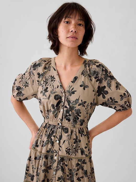 Image number 4 showing, Tiered Maxi Shirtdress