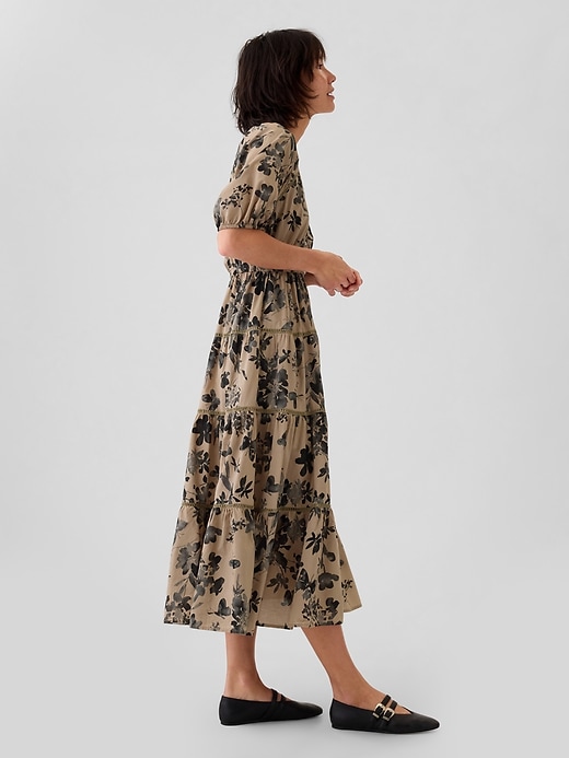 Image number 3 showing, Tiered Maxi Shirtdress