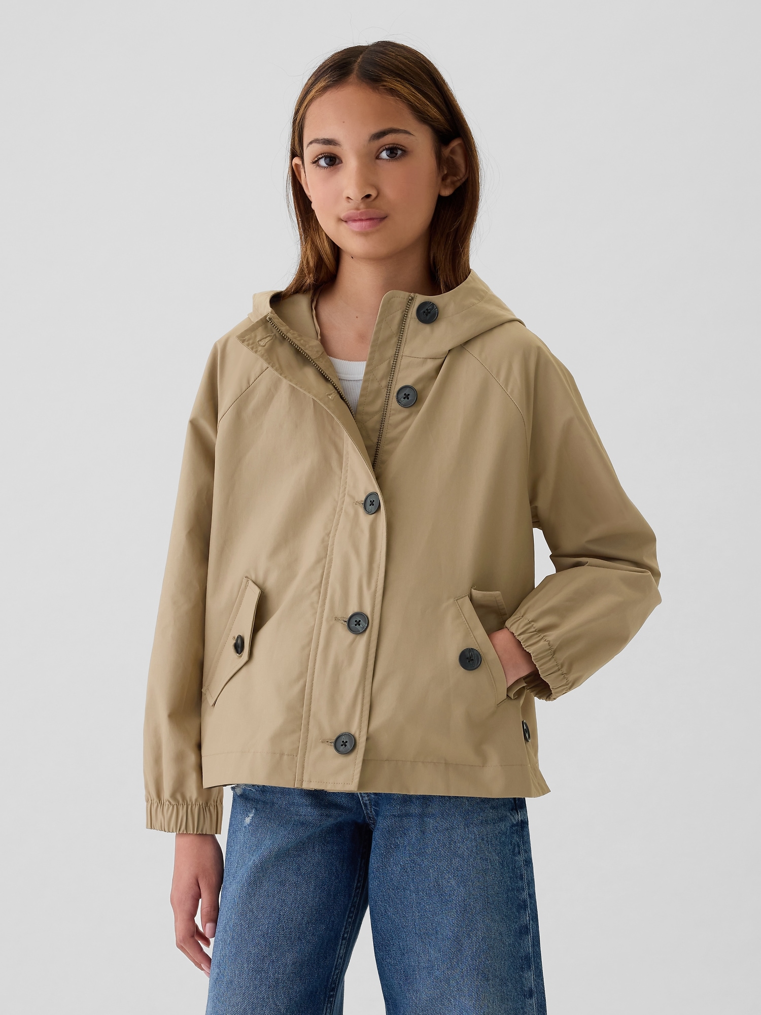 Kids Anorak Trench Coat