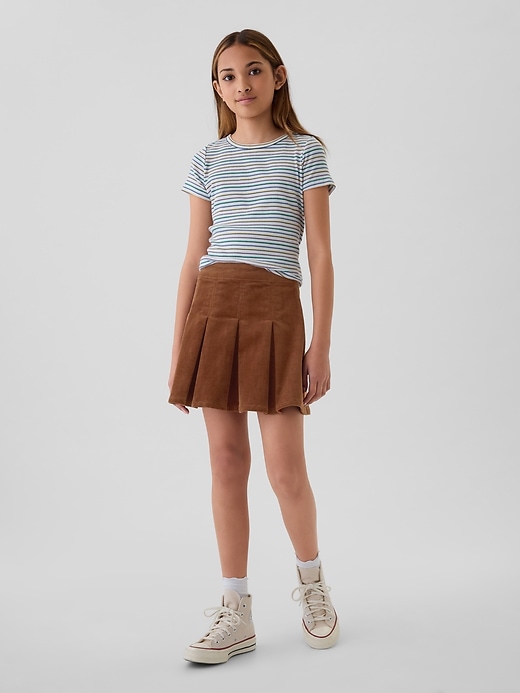 Image number 1 showing, Kids Corduroy Pleated Skirt