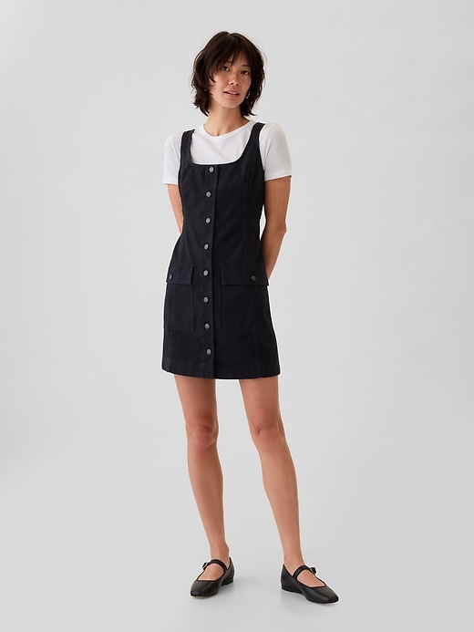 Image number 1 showing, Utility Button Mini Dress