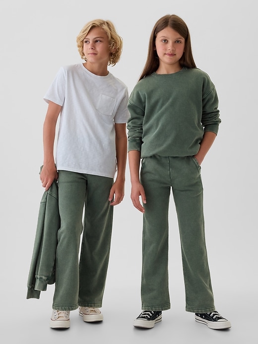 Image number 6 showing, Kids Vintage Soft Relaxed Cargo Sweatpants