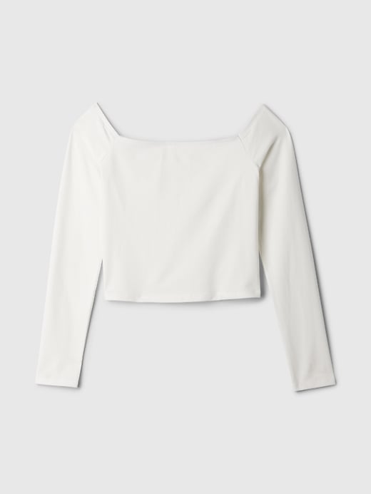 Image number 5 showing, Modern Cropped Off-Shoulder T-Shirt