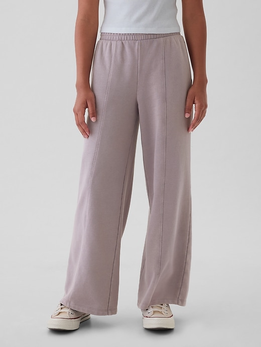 Image number 3 showing, Kids Vintage Soft Wide-Leg Sweatpants