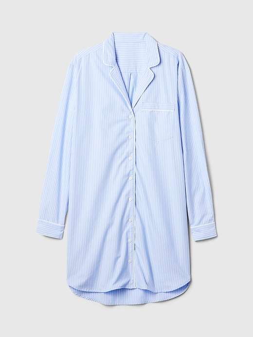 Image number 4 showing, Poplin PJ Shirtdress