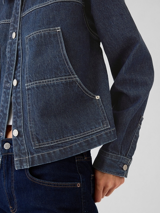 Image number 4 showing, Cropped Denim Jacket