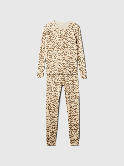 Image number 1 showing, Kids Organic Brushed Cotton PJ Set