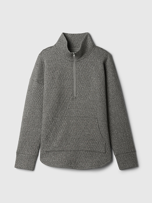 Image number 4 showing, GapFit Quilted Jacquard Half-Zip Pullover