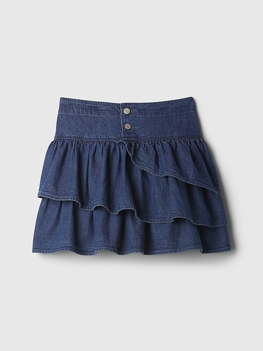 Image number 4 showing, Kids Ruffle Denim Skirt