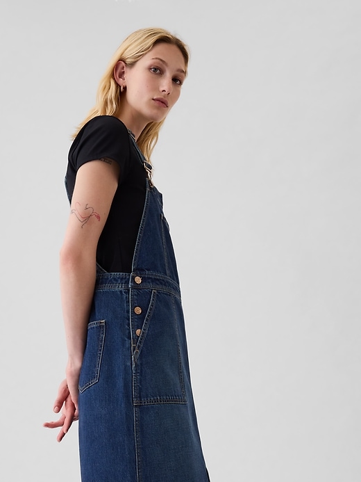 Image number 3 showing, Denim Midi Skirtall