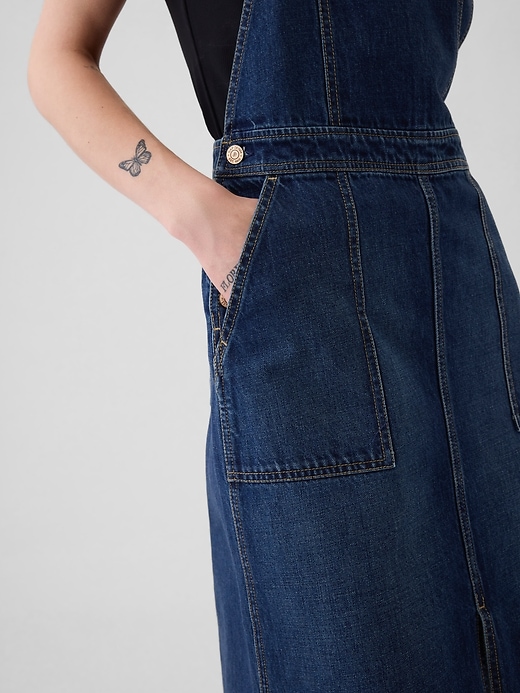 Image number 4 showing, Denim Midi Skirtall