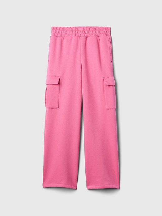 Image number 5 showing, Kids Vintage Soft Wide-Leg Cargo Sweatpants