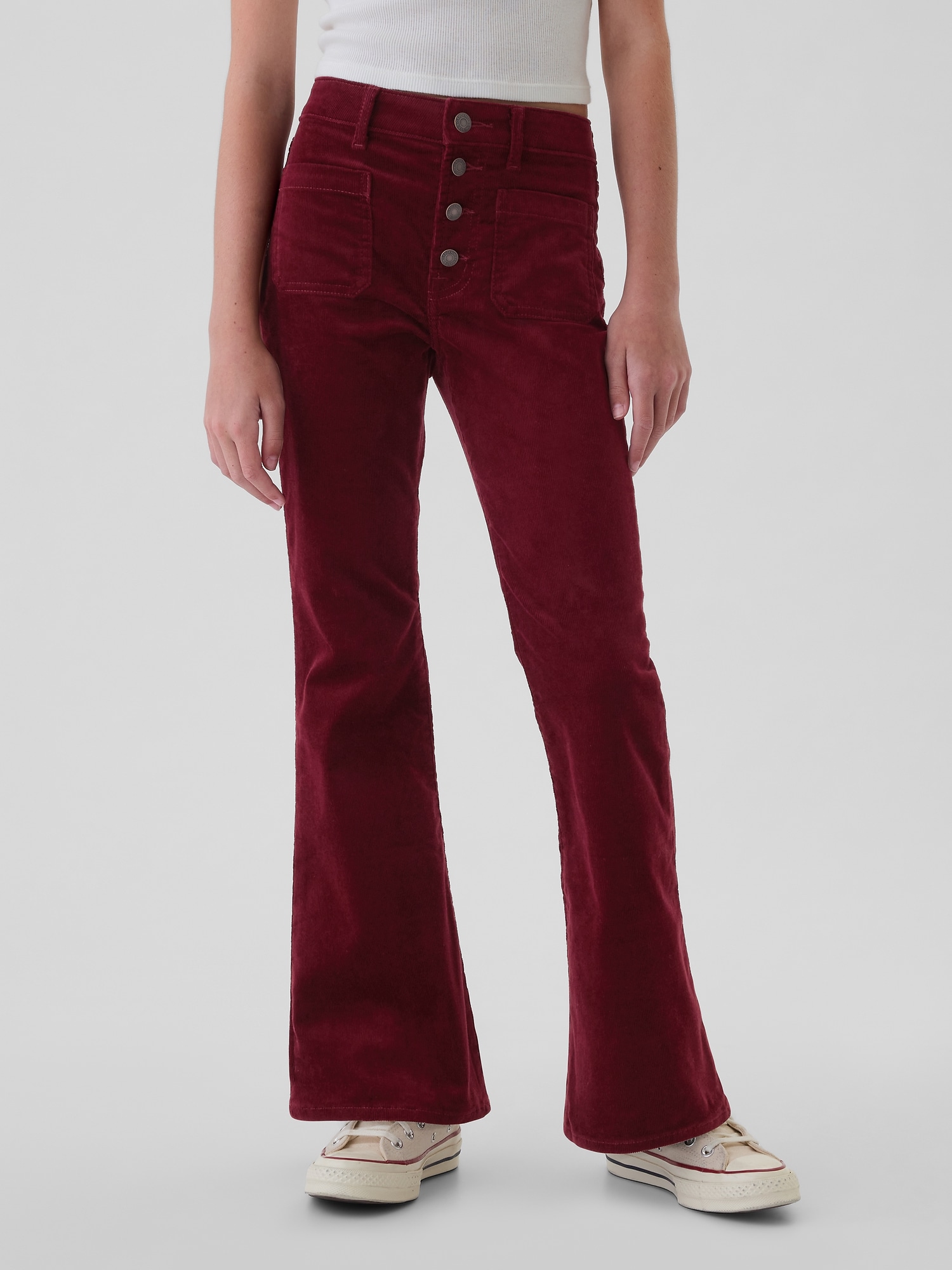 Kids High Rise Corduroy '70s Flare Pants | Gap