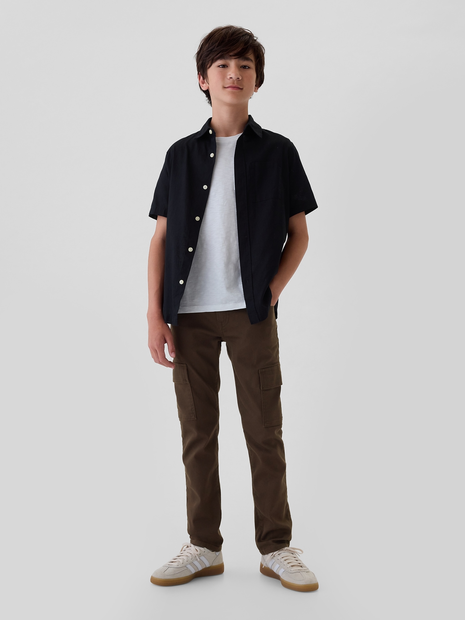 Kids UltraSoft Slim Cargo Jeans