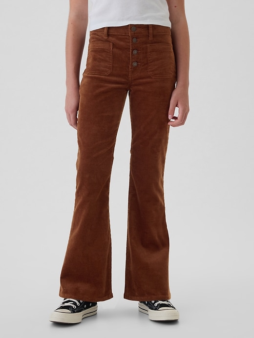 Image number 2 showing, Kids High Rise Corduroy '70s Flare Pants