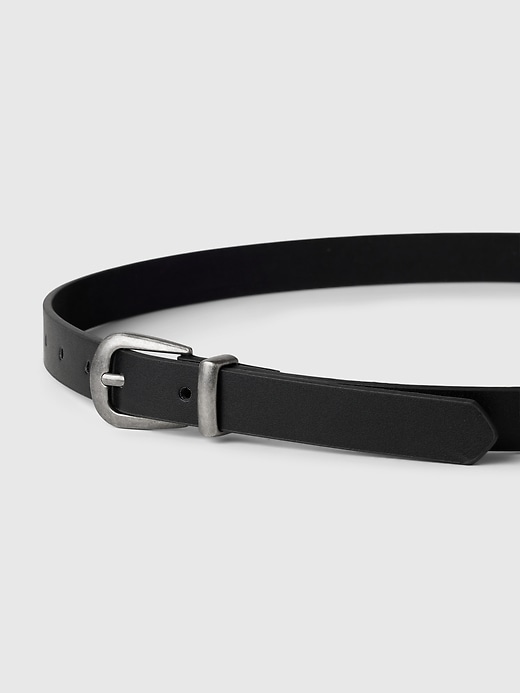 Image number 2 showing, Vegan Leather Thin Western Belt