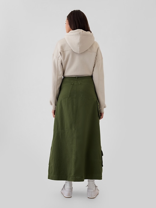 Image number 2 showing, Cargo Maxi Skirt