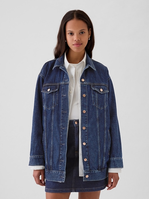 Image number 1 showing, Oversized Icon Denim Jacket