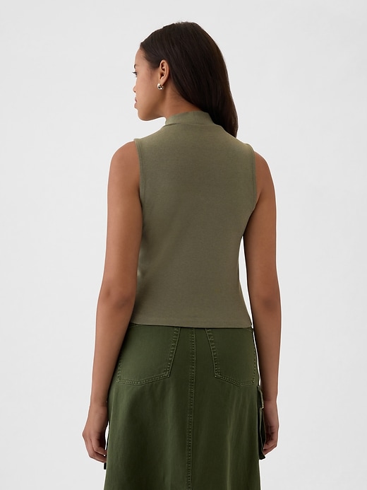 Image number 2 showing, Modern Mockneck Tank Top