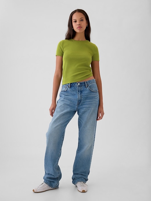 Image number 3 showing, Modern Rib Cropped T-Shirt