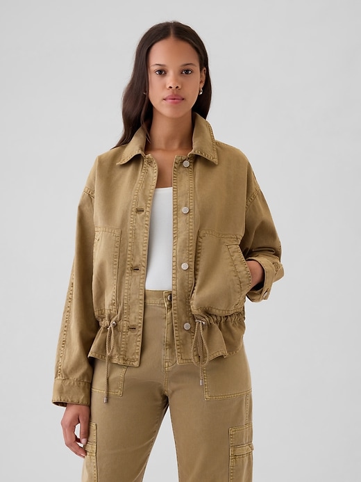 Image number 1 showing, Twill Utility Jacket