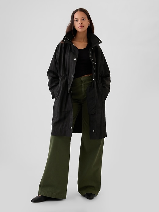 Image number 1 showing, Oversized Nylon Parka