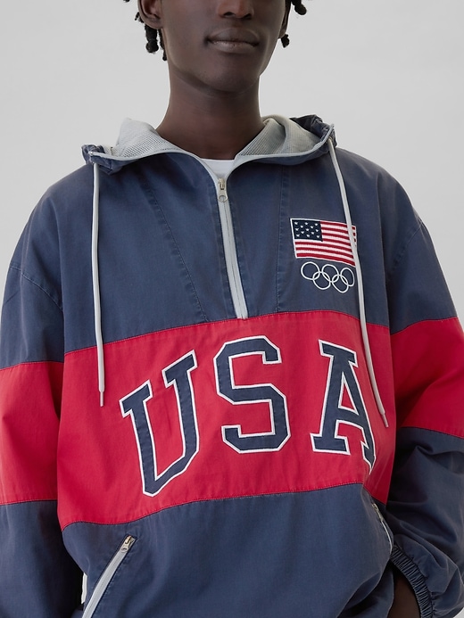 Image number 4 showing, Team USA Oversized Anorak Jacket