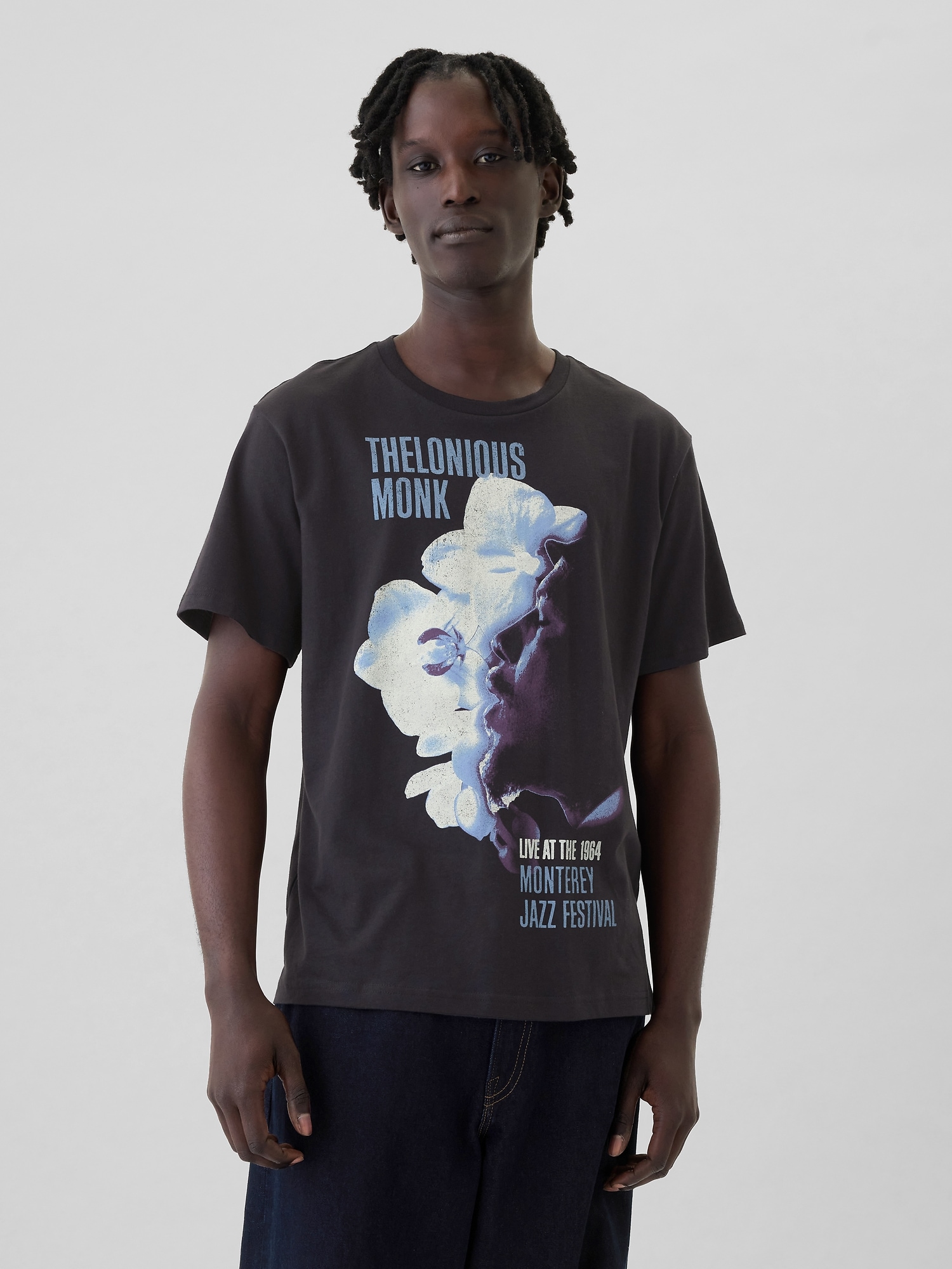 Gap Thelonious Monk Graphic T-shirt In Black