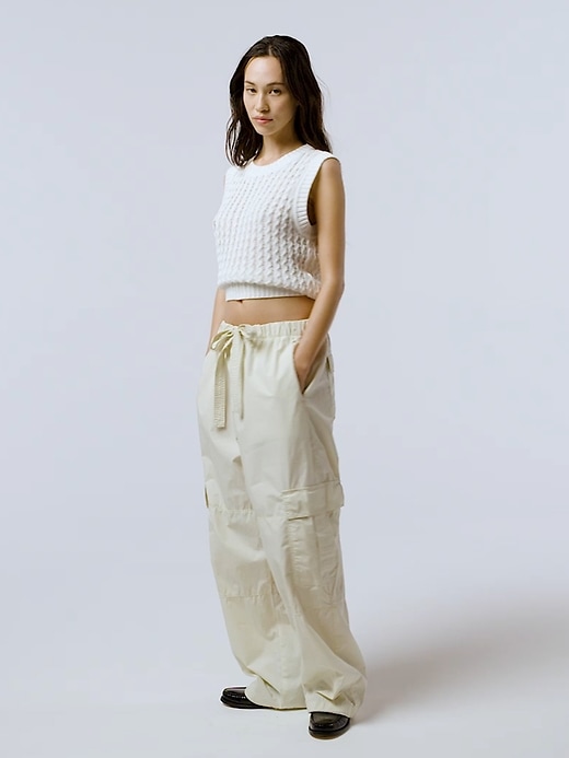 Image number 6 showing, Linen-Cotton Textured Knit Tank Top