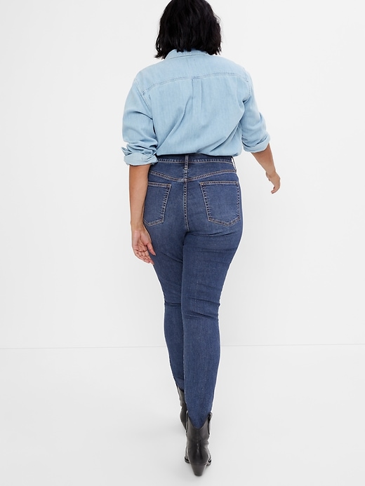Image number 5 showing, High Rise True Skinny Jeans