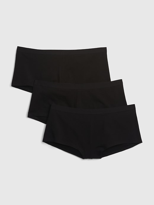Image number 1 showing, Organic Stretch Cotton Shorty (3-Pack)