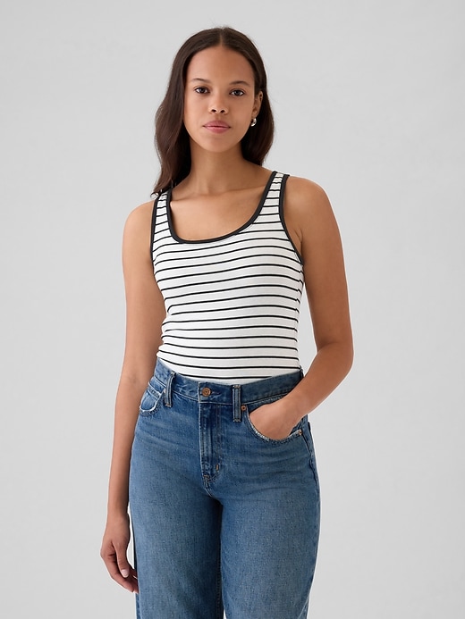 Image number 1 showing, Modern Cropped Tank Top