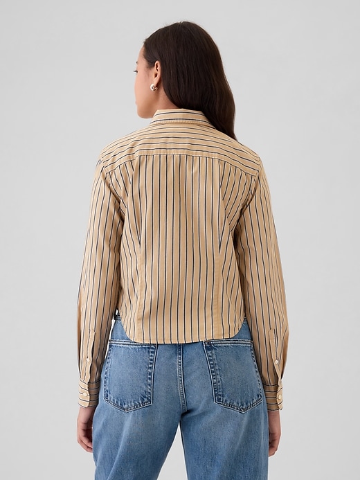 Image number 2 showing, Organic Cotton Cropped Shirt