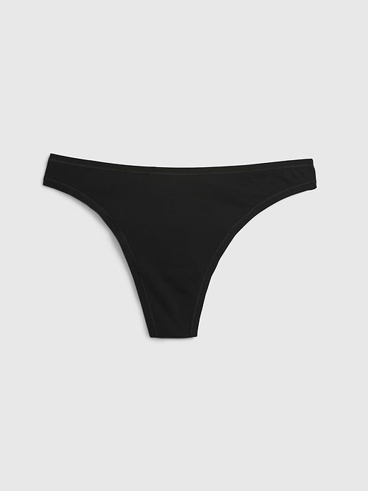 Image number 1 showing, Organic Stretch Cotton Thong