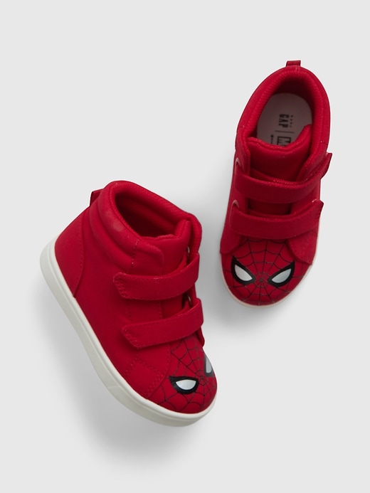 View large product image 1 of 1. babyGap &#124 Marvel Superhero High-Top Sneakers