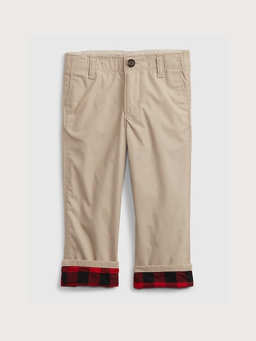 Image number 4 showing, Toddler Lined Khakis