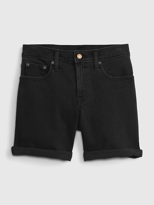 Image number 6 showing, 5" Mid Rise Denim Girlfriend Shorts