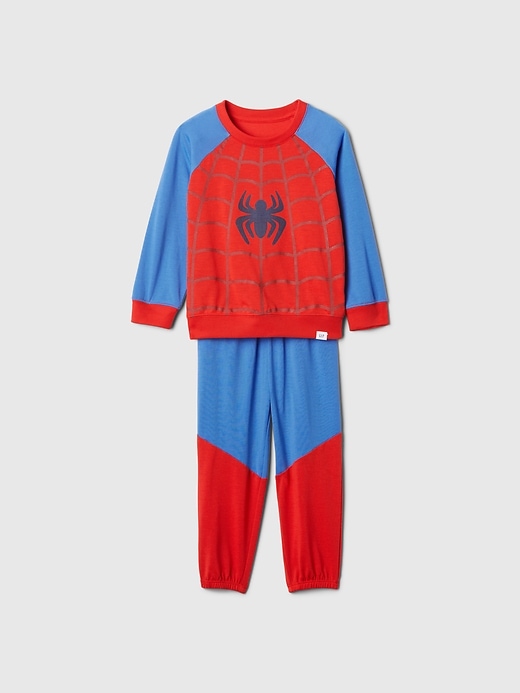 Image number 1 showing, babyGap &#124 Marvel Recycled Spider-Man Costume PJ Set