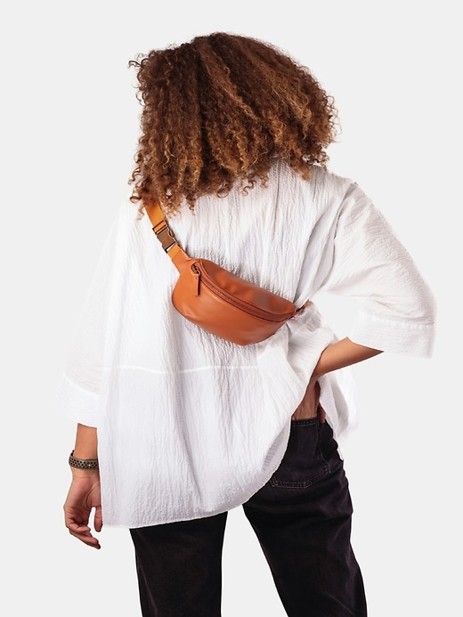 Image number 4 showing, Kibou Mini Vegan Leather Belt Bag