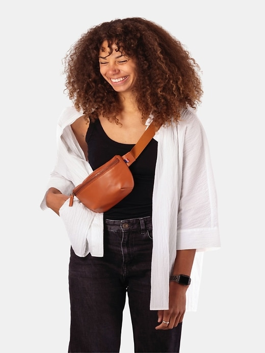 Image number 3 showing, Kibou Mini Vegan Leather Belt Bag