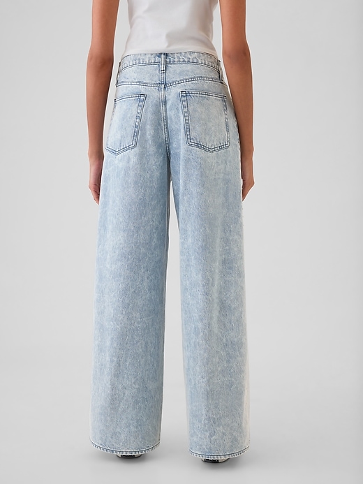 Image number 4 showing, Mid Rise Studded Baggy Jeans
