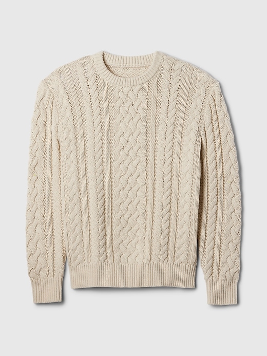 Image number 5 showing, Relaxed Cable-Knit Sweater