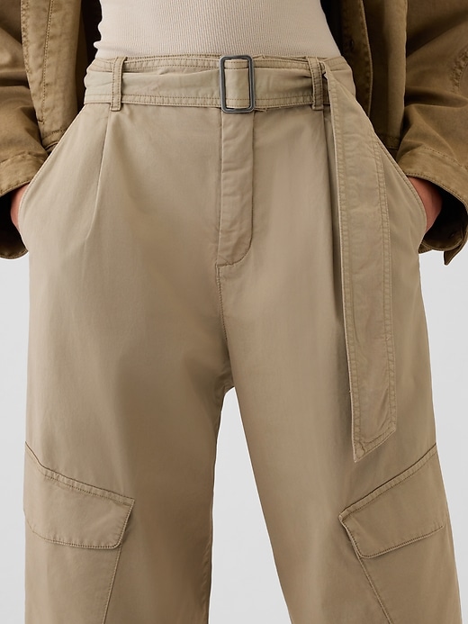Image number 8 showing, High Rise Cargo Baggy Trousers