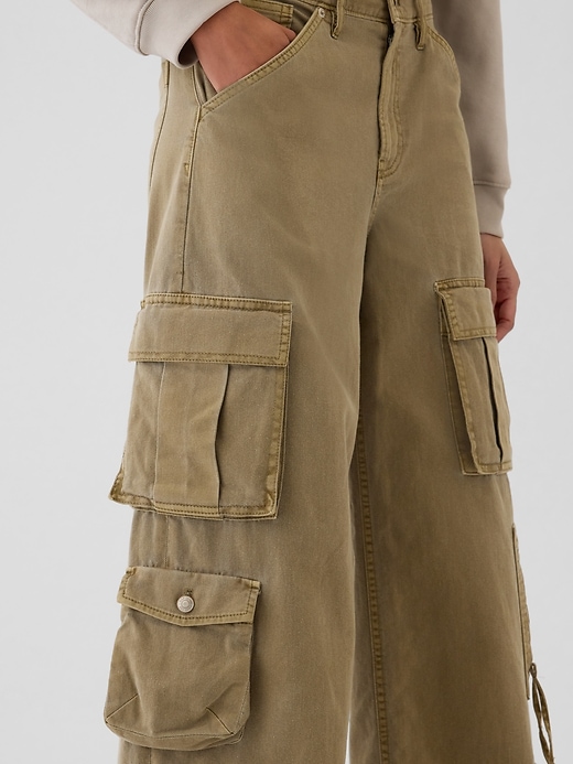 Image number 8 showing, Mid Rise Relaxed Cargo Pants