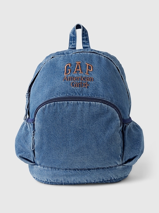 Image number 1 showing, Gap &#215 American Girl Logo Denim Backpack