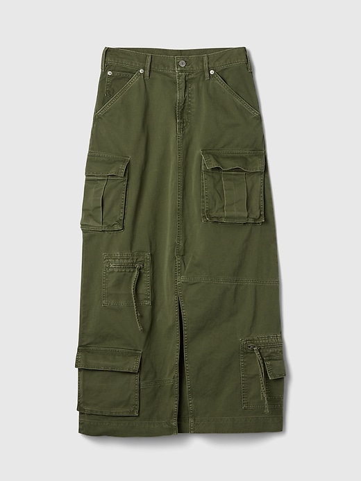 Image number 5 showing, Cargo Maxi Skirt