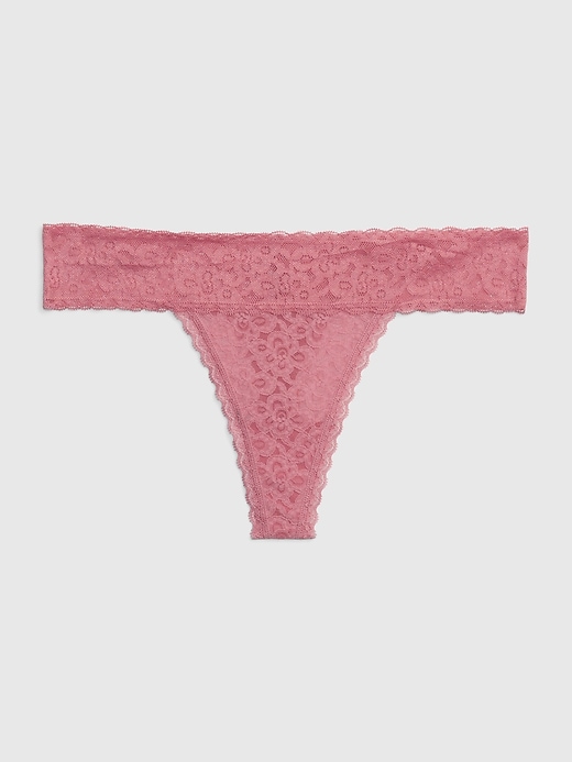 View large product image 1 of 1. Lace Thong